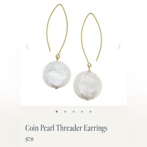 Susan Shaw Coin Pearl Threaders